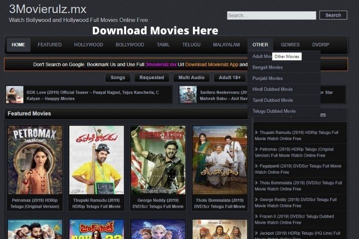Movierulz | Download Latest Hollywood, Bollywood And Web Series | Unblock Using Proxy(Mirror) Sites [Updated 2020]
