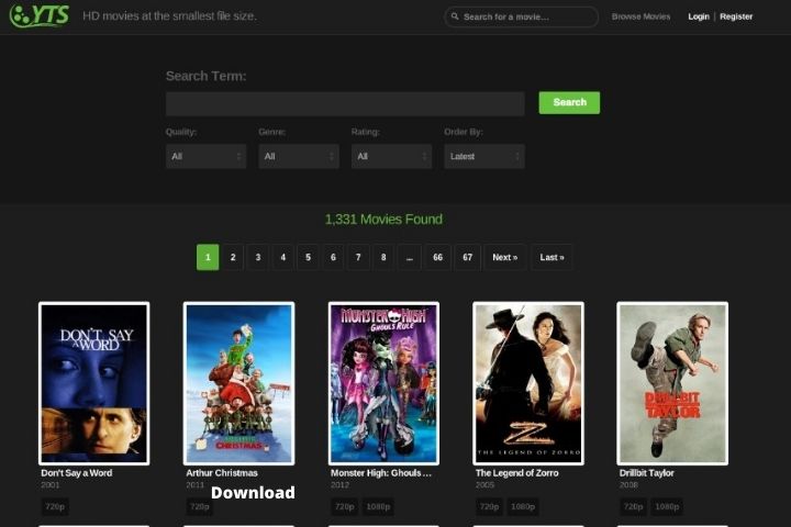 YTS | Download Latest Movies, Tv Series| Proxy Unblock| Updated 2021